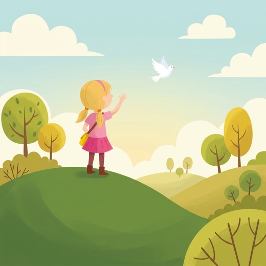Cover-Illustration zum Song Flieg mein Täubchen